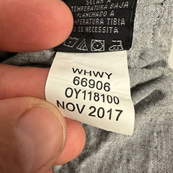 Ocean Current Mens Short Sleeve Button-Up Shirt Size XL Gray Cotton - Picture 7 of 7